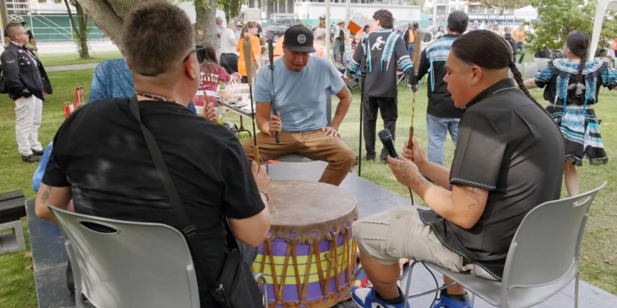 indigenous drummer group